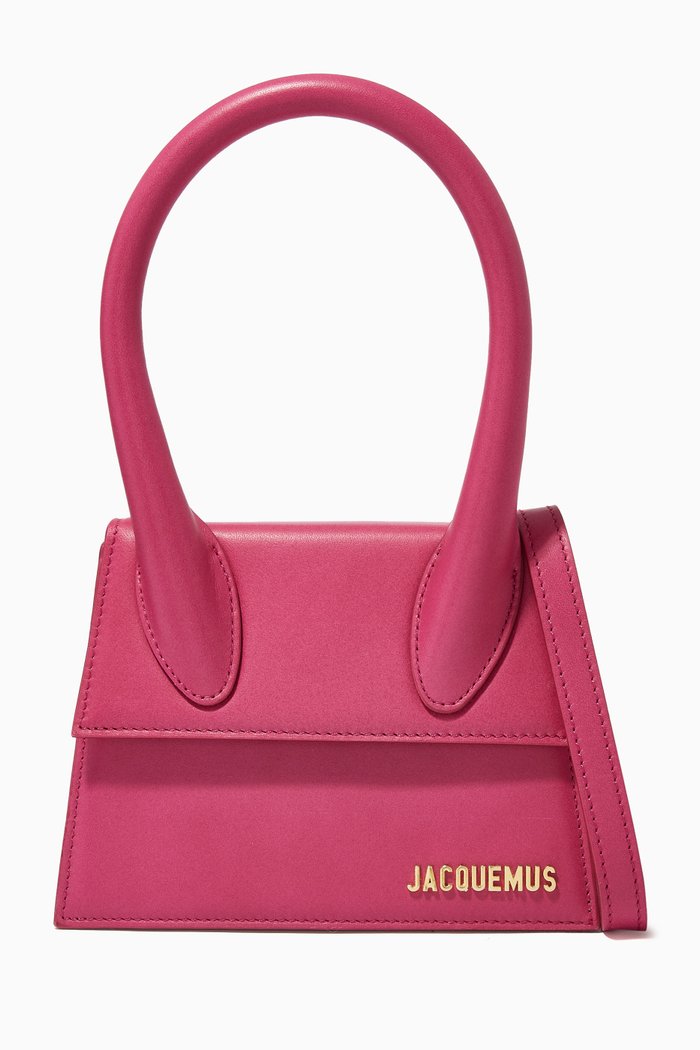 

Le Chiquito Moyen Bag in Leather, Pink