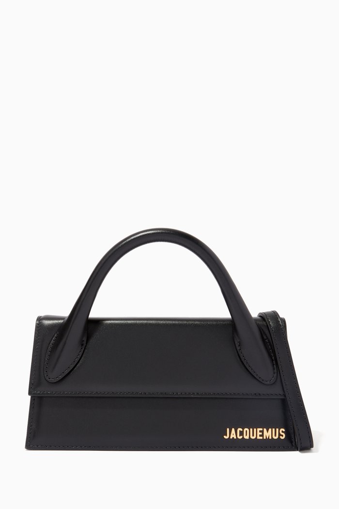

Le Chiquito Long Bag in Leather, Black