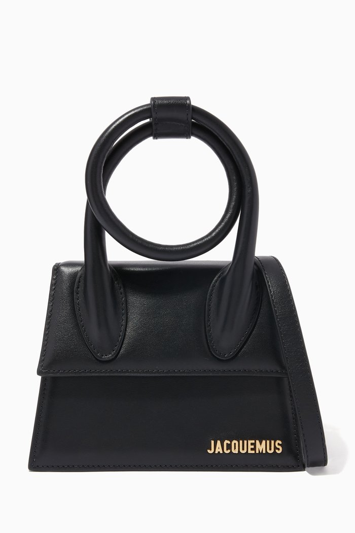 

Le Chiquito Noeud Bag in Leather, Black