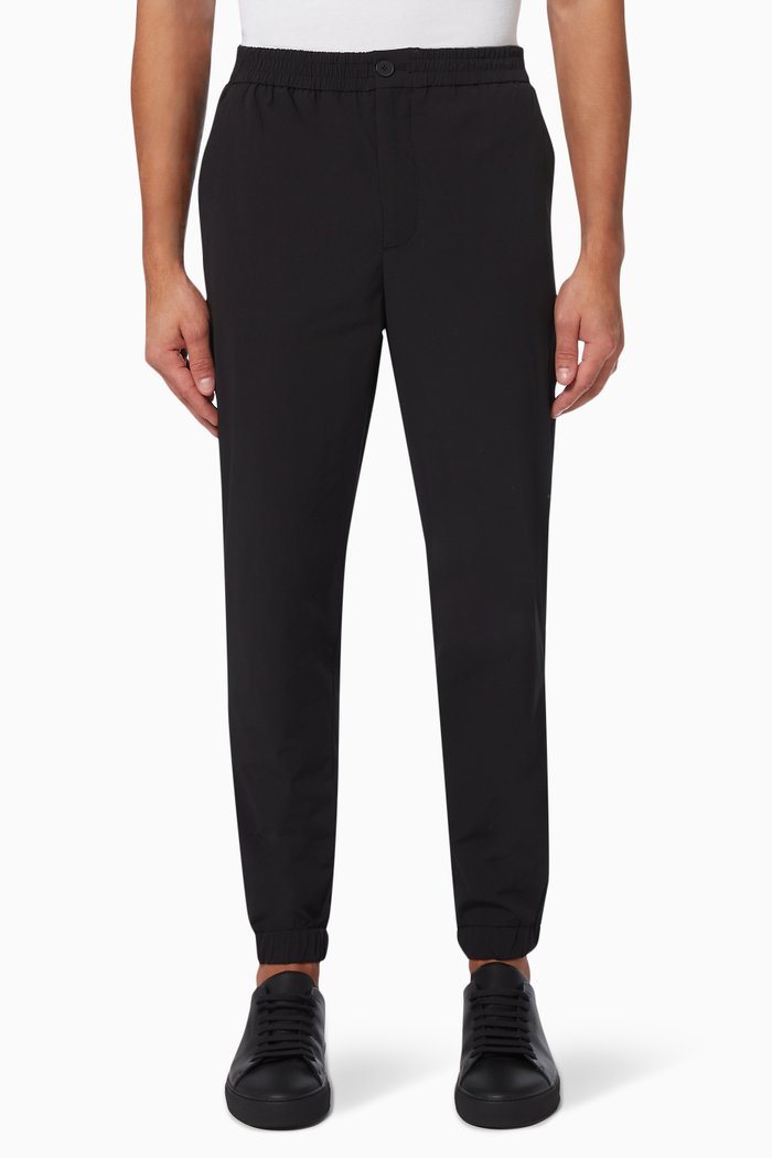 

Hybrid Stretch Pants in Nylon, Black