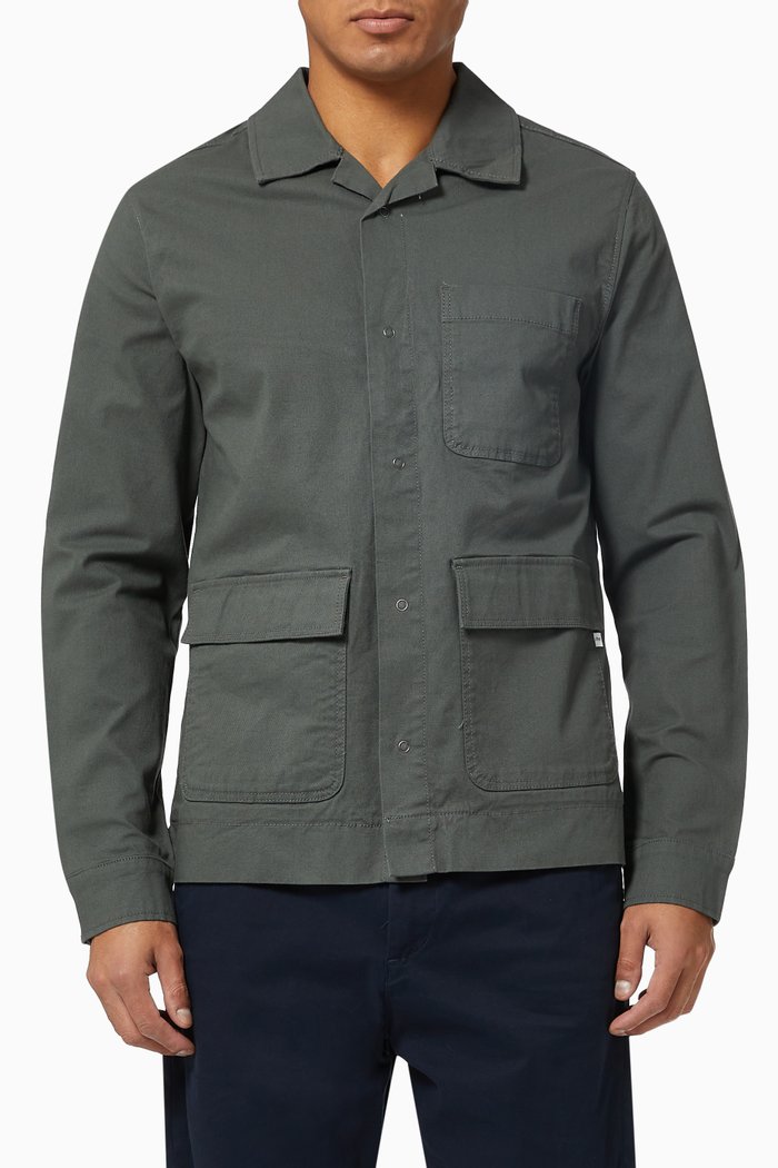 

Worker Jacket in Heavy Twill, Grey