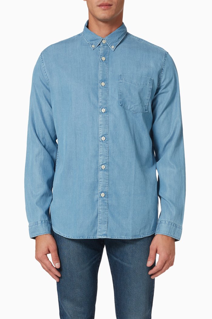 

Regstanley Shirt in Lyocell Denim, Blue