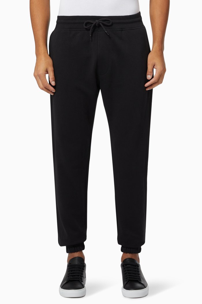 Selected Standards Sweatpants in Organic Cotton, Black