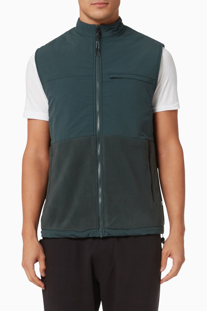 

Structured Fleece Gilet, Grey