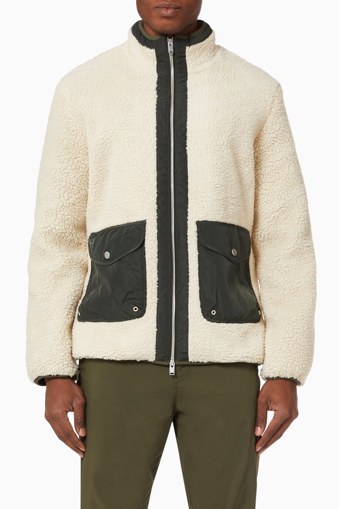 

Zip-up Jacket in Fleece, Neutral