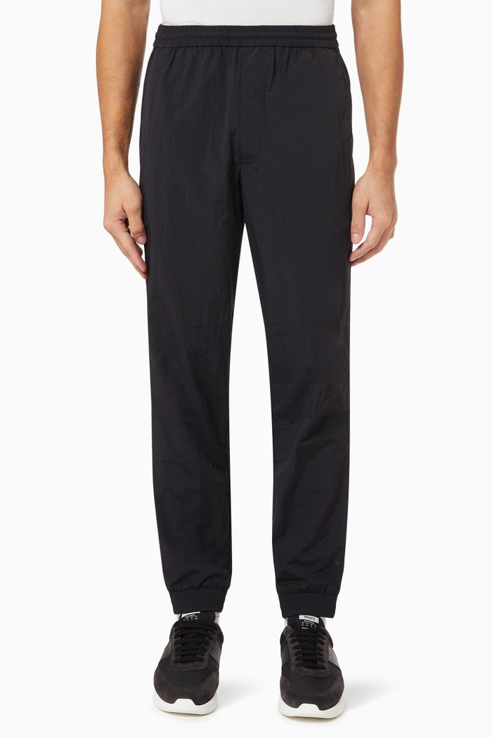 

Tapered Trousers in Recycled Nylon, Black