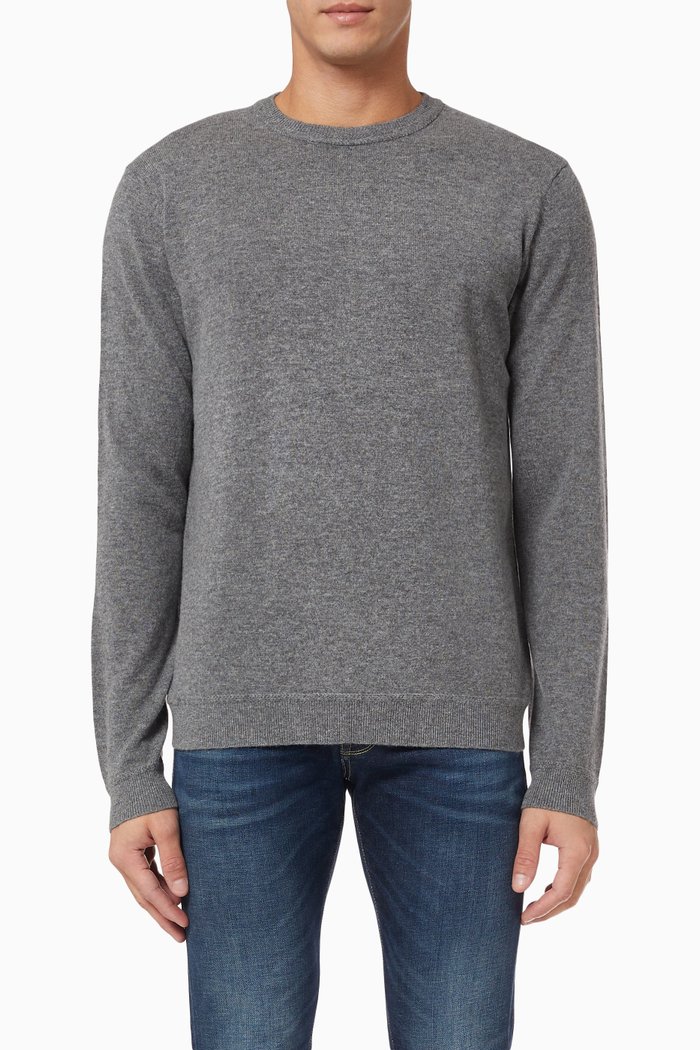

SLHDuff Pullover in Knit Cashmere, Grey
