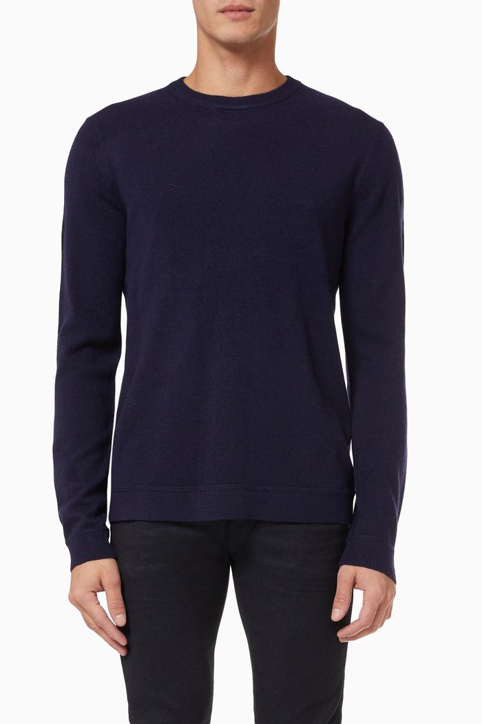 

SLHDuff Pullover in Knit Cashmere, Blue