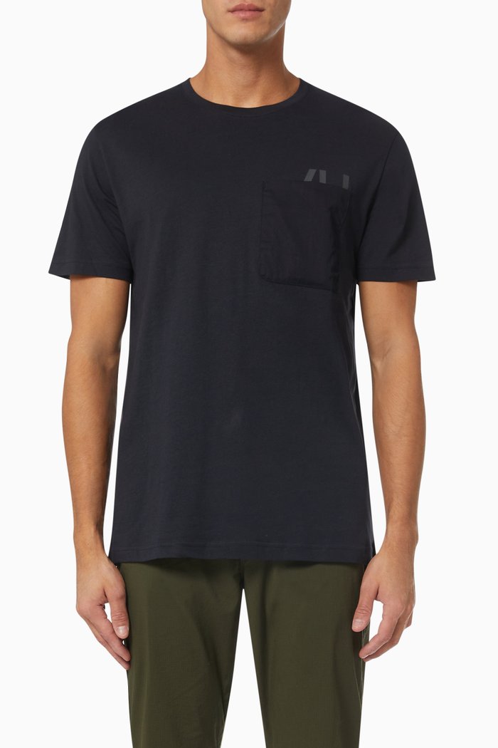 Colin Pocket T-shirt in Organic Cotton Jersey, Grey