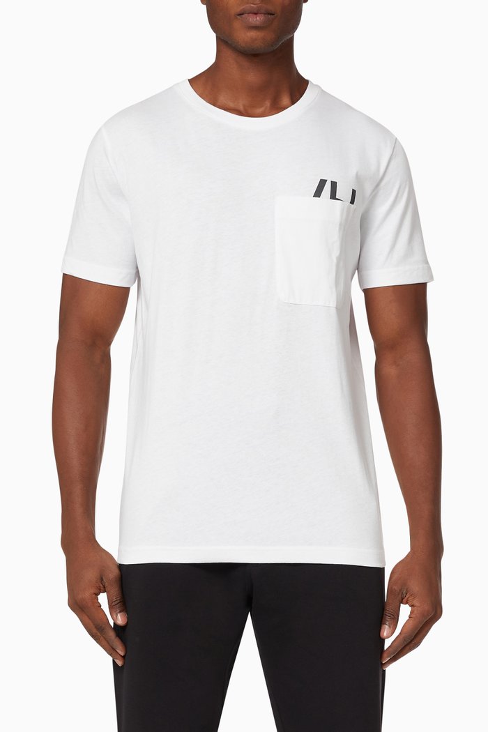 

Colin Pocket T-shirt in Organic Cotton Jersey, White