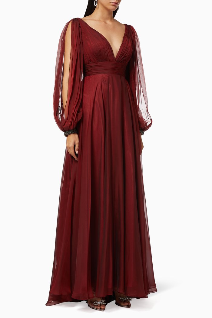 

Whimsical Gown in Tulle, Red