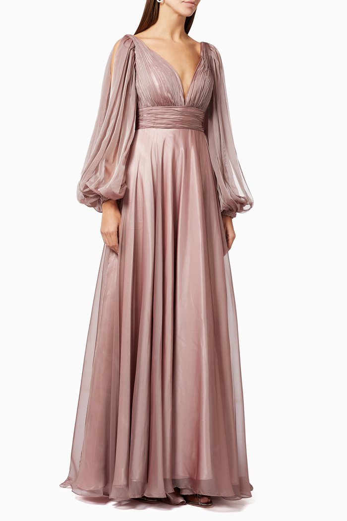 

Whimsical Gown in Chiffon, Purple