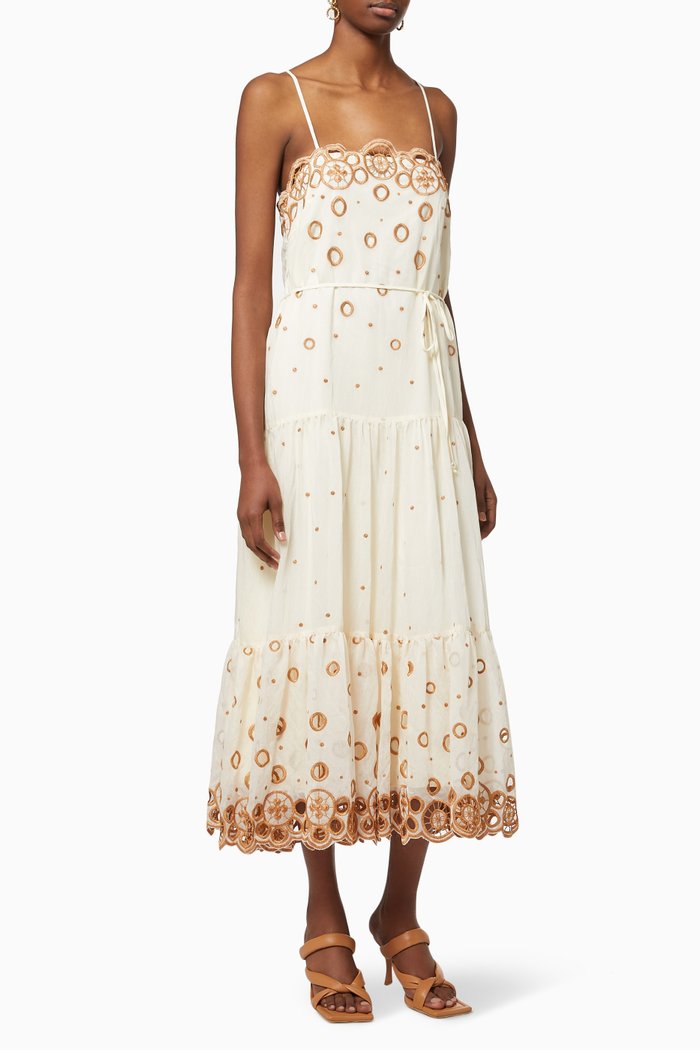 

Nina Dress in Cotton, Neutral
