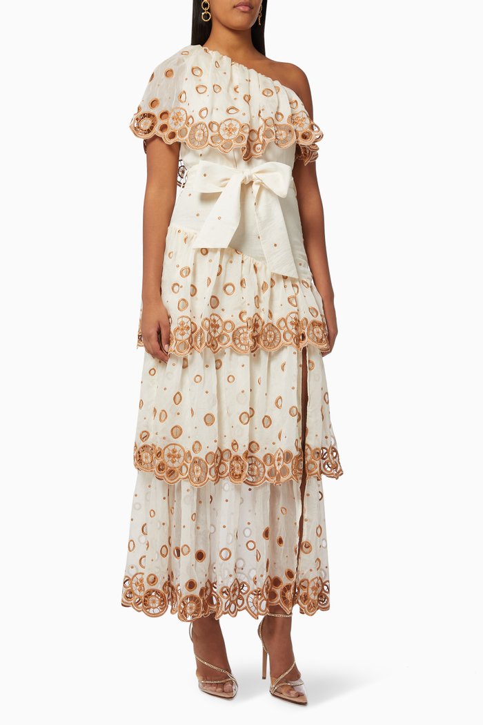 

Amina Maxi Dress in Cotton, Neutral