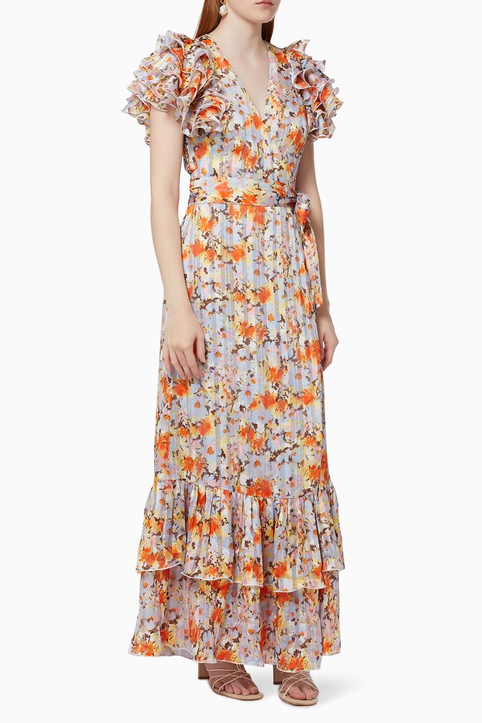 

Dorrigo Maxi Dress in Georgette, Multicolour