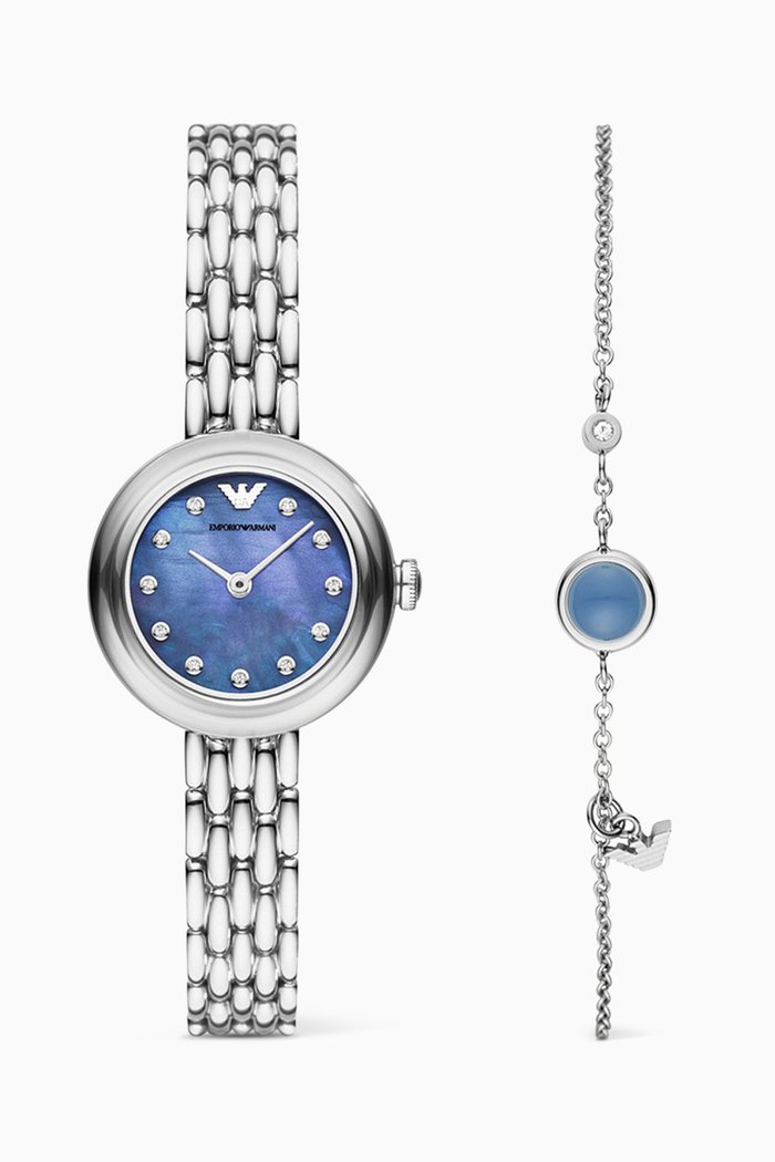 

Rosa Watch & Bracelet Gift Set, Blue