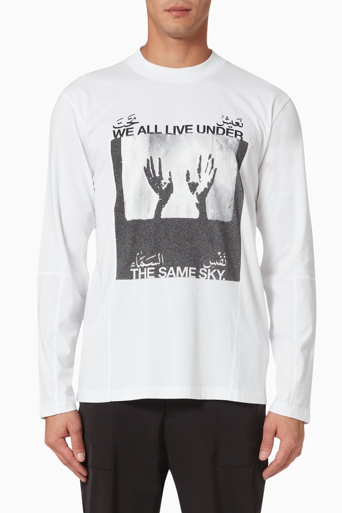 

Hadayfa T-shirt in Cotton Jersey, White