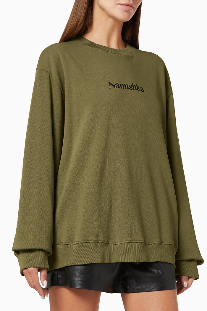 

Remy Logo Sweatshirt in Jersey, Brown