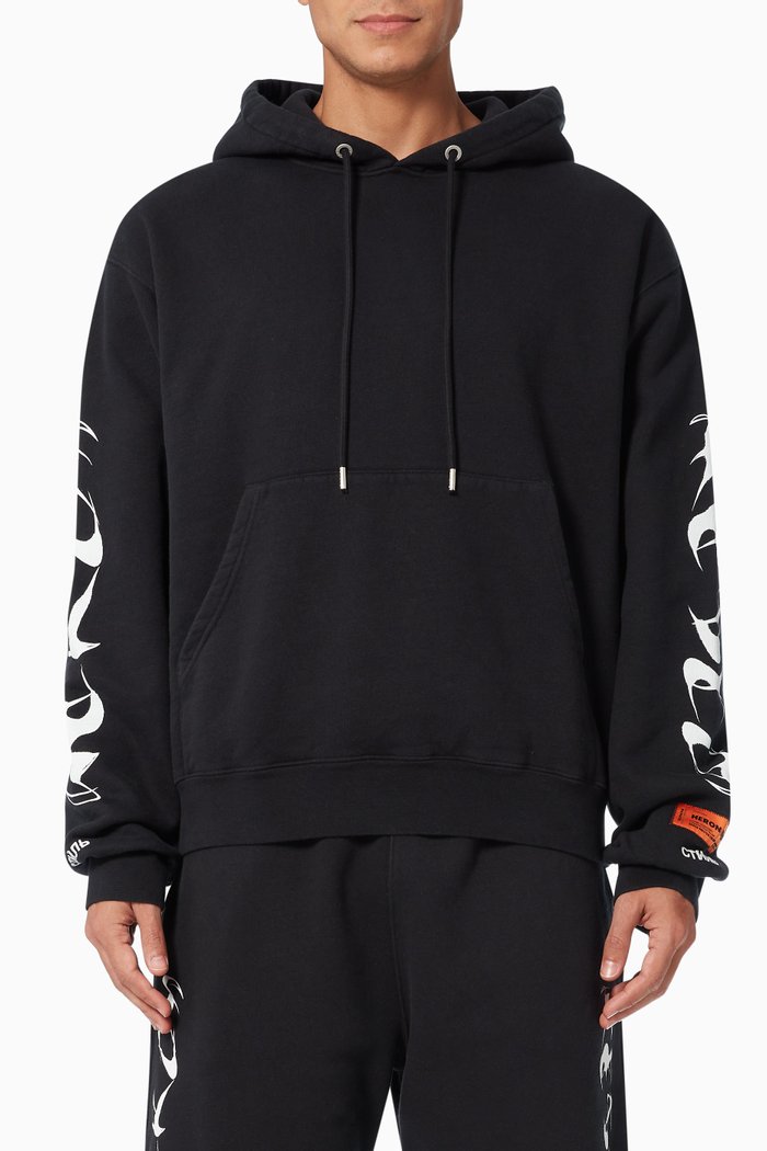 

Logo Hoodie in Jersey, Black
