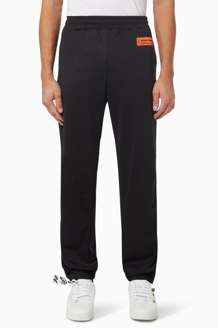 

Logo Trackpants in Jersey, Black