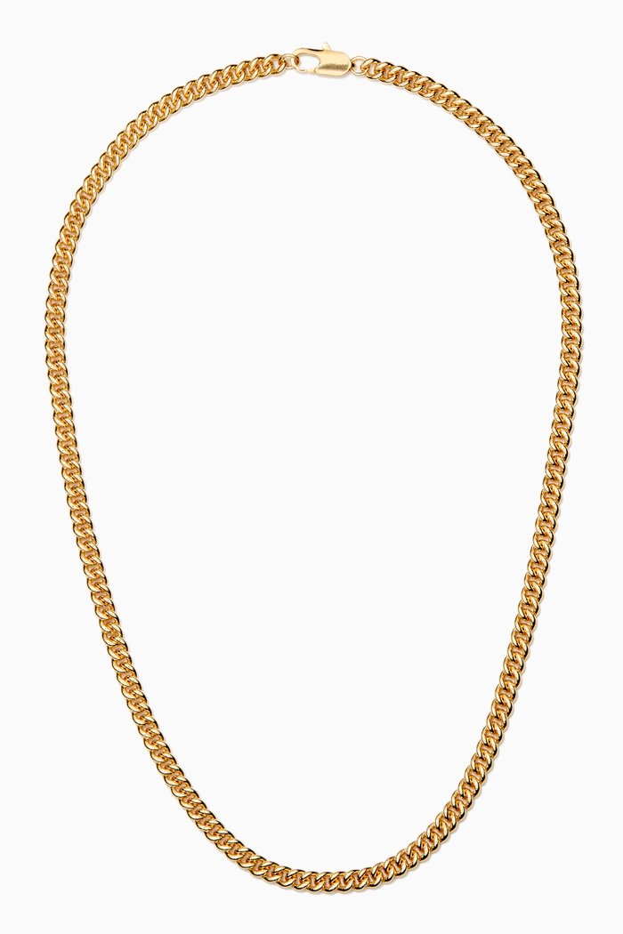 

Curb Chain Necklace in 14kt Gold Plating