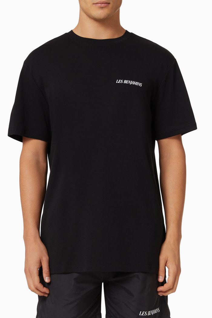 

Short Sleeve T-shirt 001 in Cotton Jersey, Black