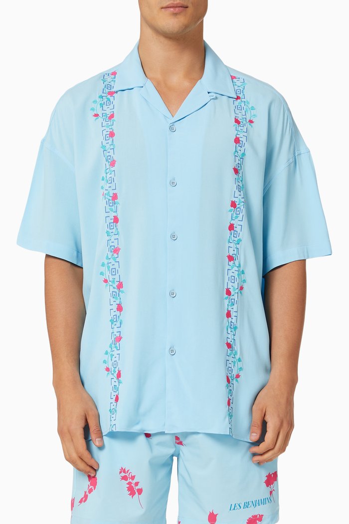 

Shirt 001 in Viscose, Blue