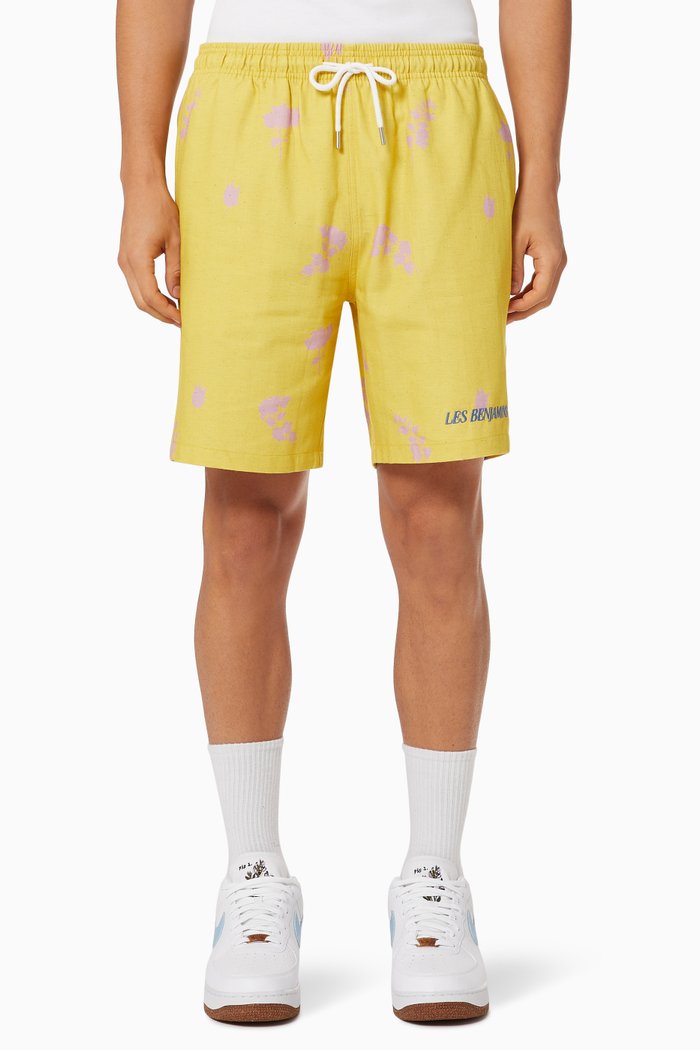 

Shorts 002 in Cotton Linen Blend, Yellow