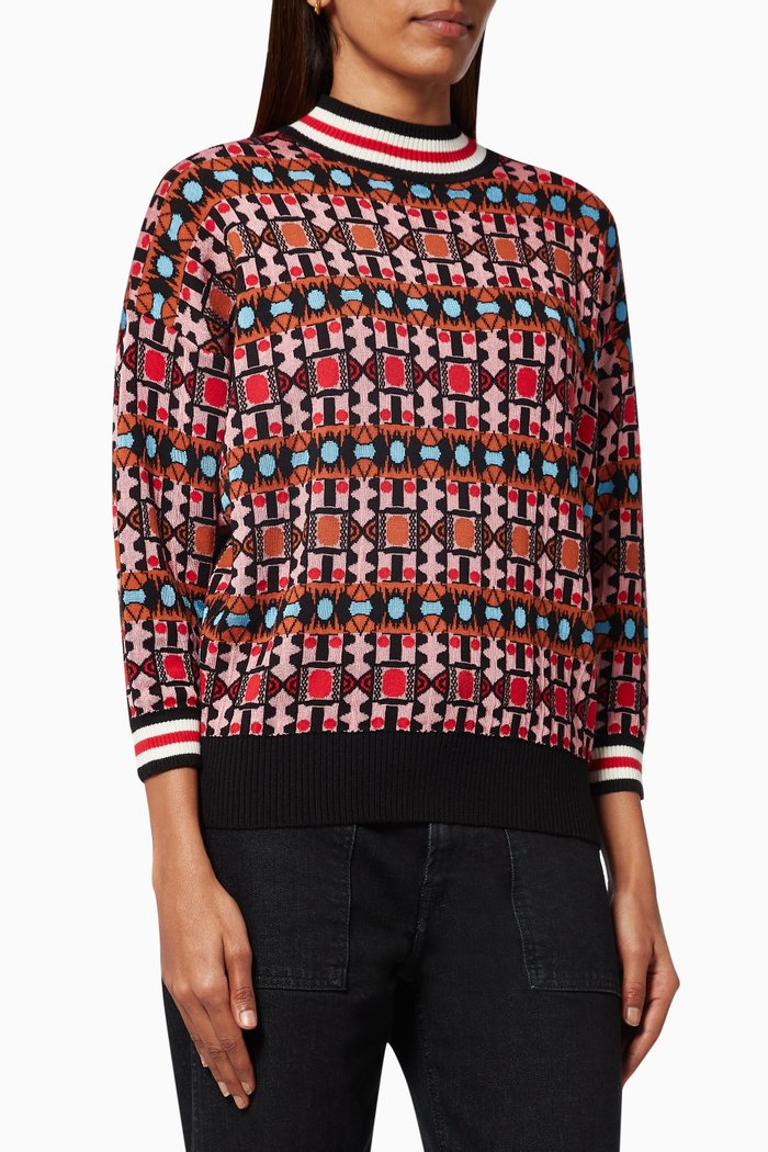 

ART.365 Lontra Top in Wool, Cotton & Viscose, Pink