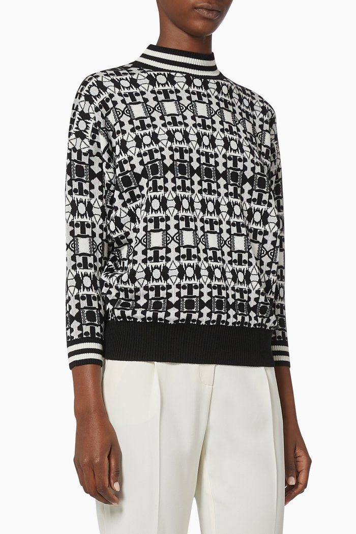 

ART.365 Lontra Top in Wool, Cotton & Viscose, White