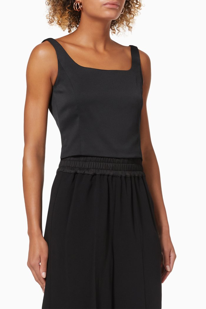 

Coccio Top in Satin, Black
