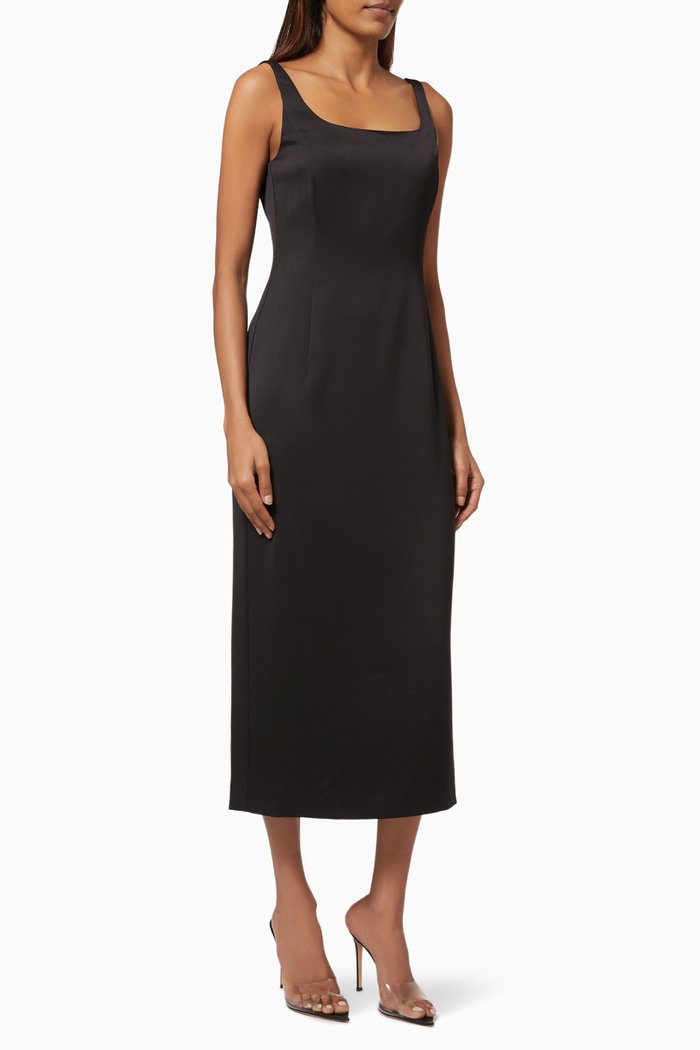 

Danger Dress in Satin, Black