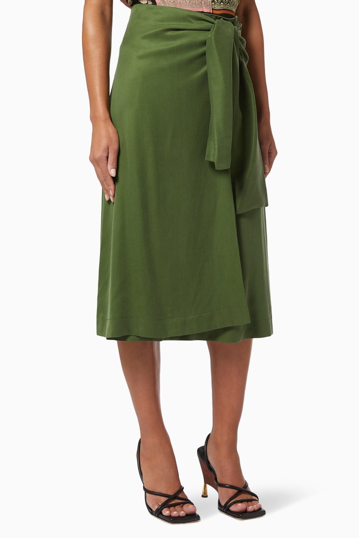 

Gonna Knotted Skirt, Green