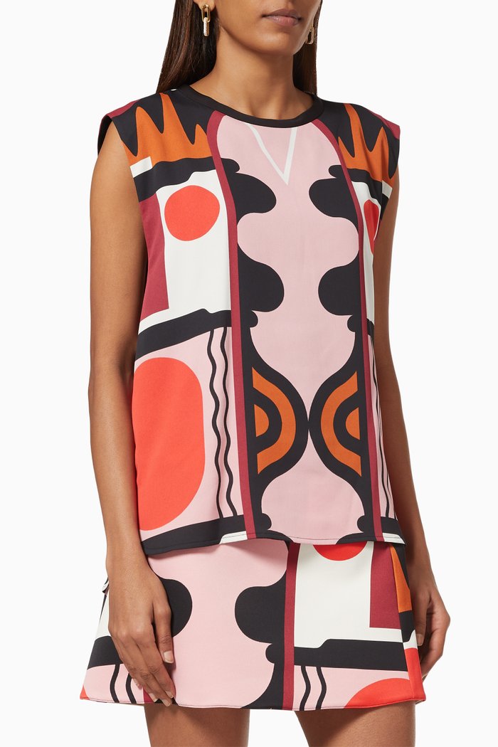 

Pipa Top in Satin, Pink