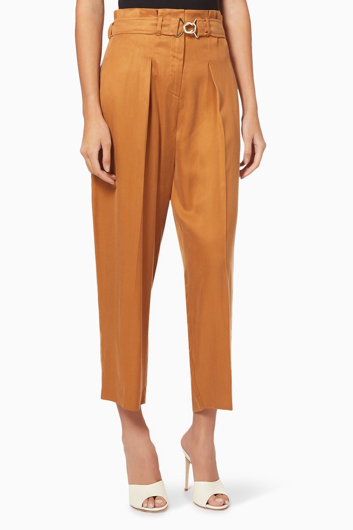 

Scafati Pants in Viscose Cupro, Brown