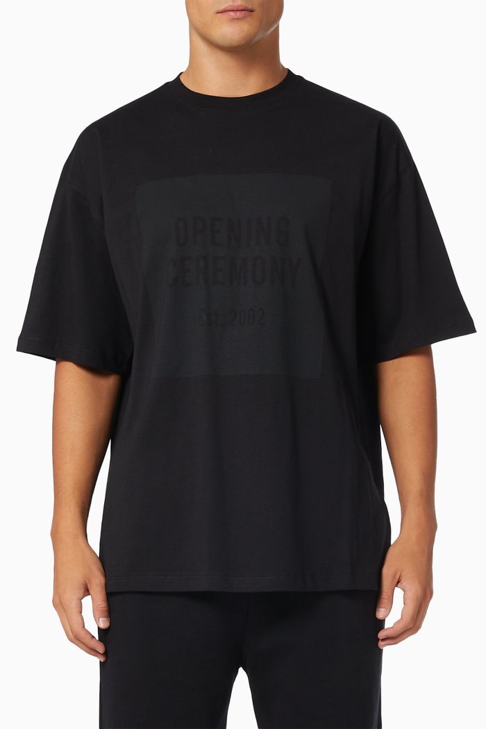 

Box Logo T-shirt in Cotton, Black