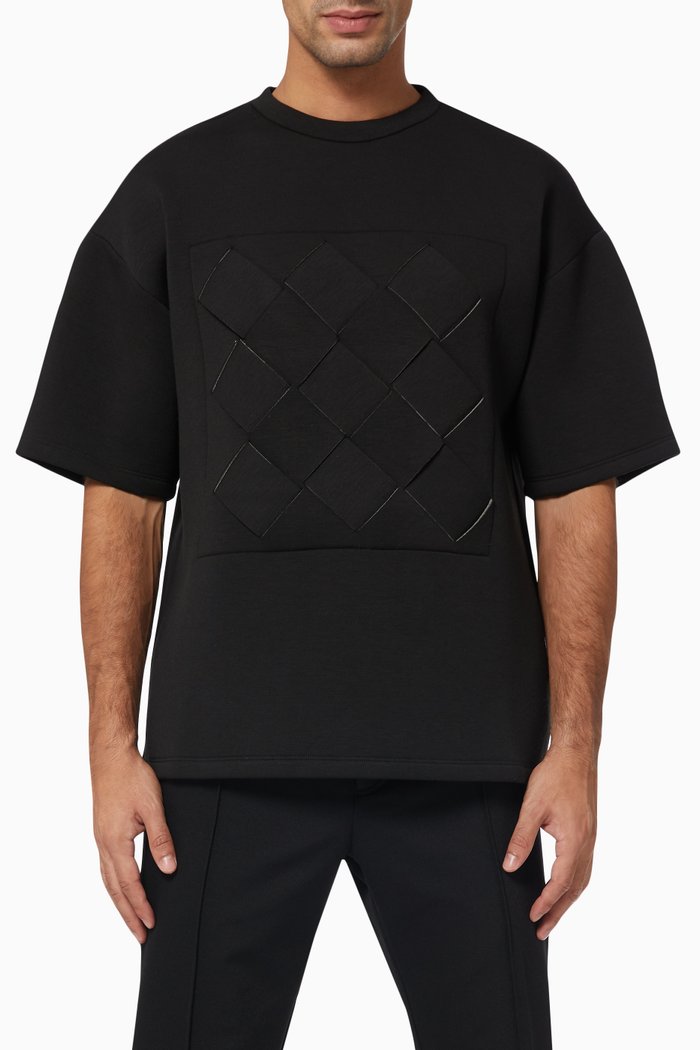 

Weave Box Bonded T-shirt, Grey