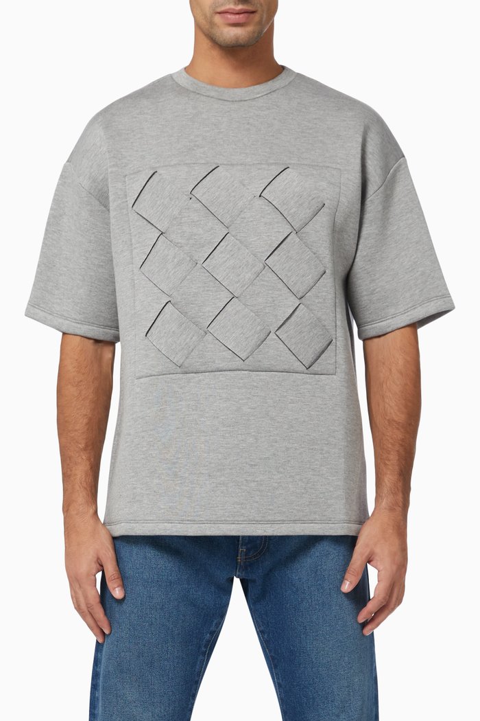 

Weave Box Bonded T-shirt, Grey