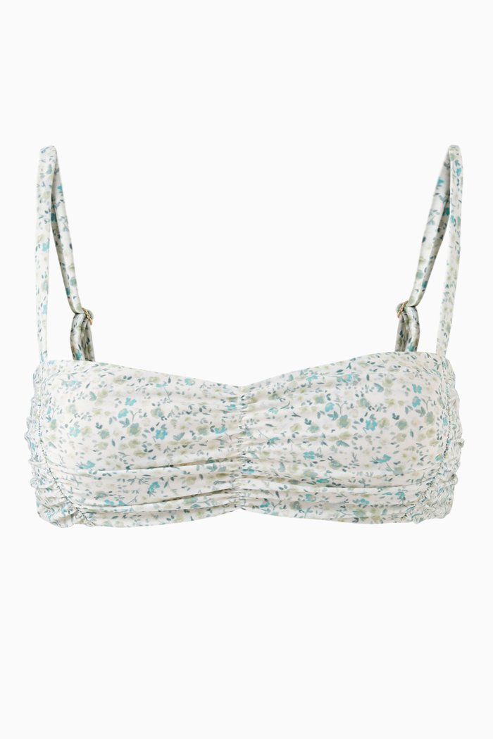 Ruched Bikini Top, Multicolour