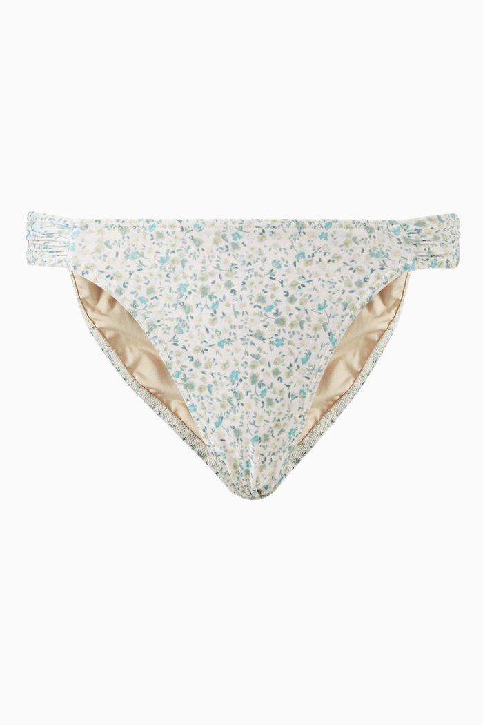 

Ruched Hi-line Bikini Bottom, Multicolour