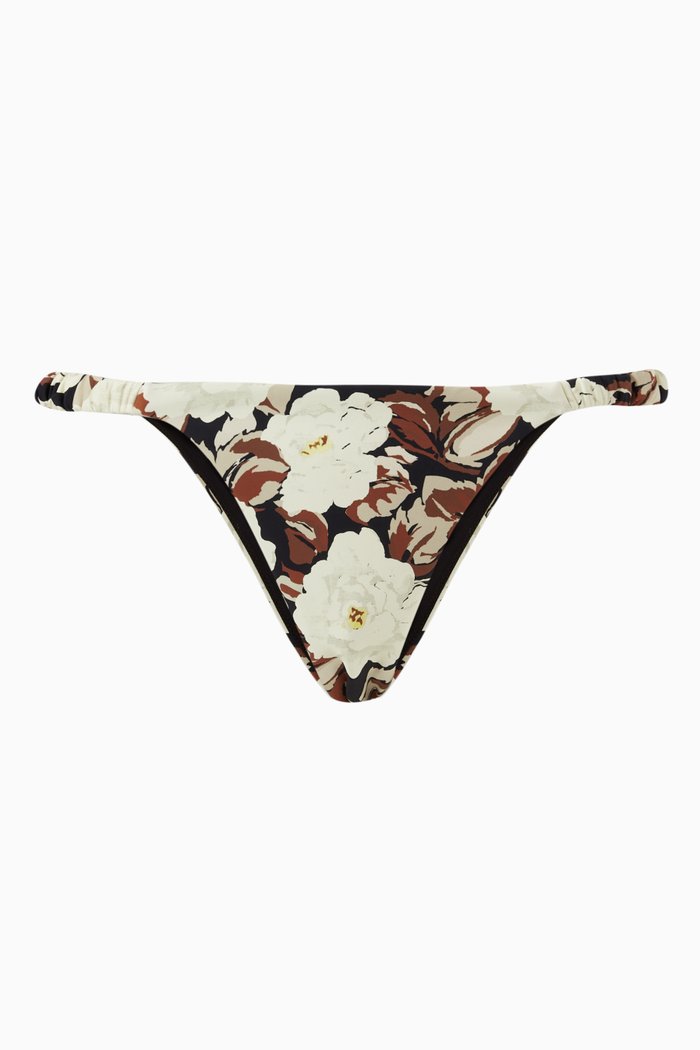 

Carlo Elasticated Bikini Bottom in Lycra, Multicolour