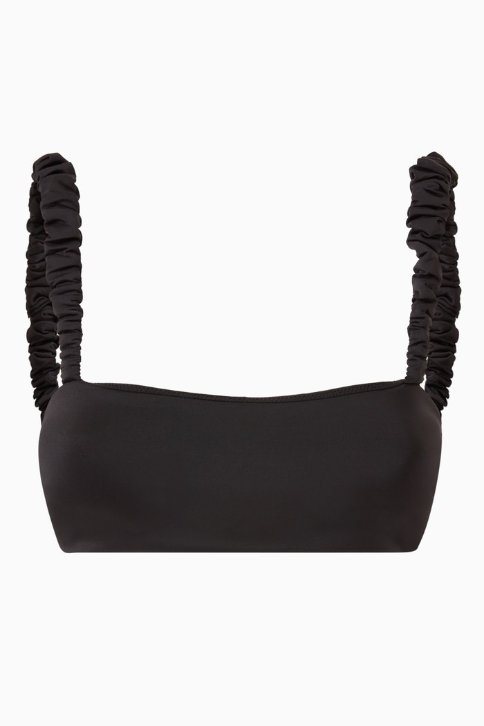 

Henry Bikini Top in Lycra, Black