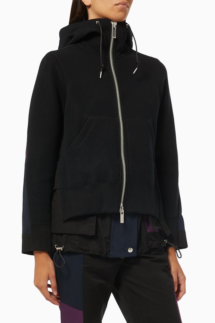 

Grosgain x Sponge Sweat Hoodie in Cotton & Nylon, Black