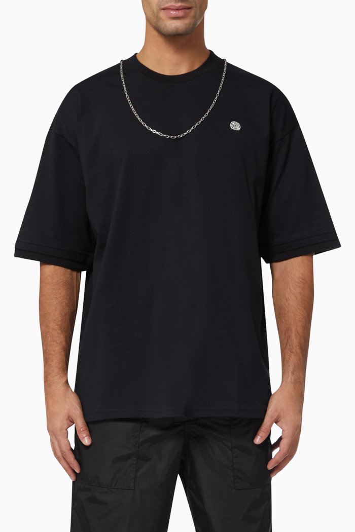 

Chain T-shirt in Cotton, Black
