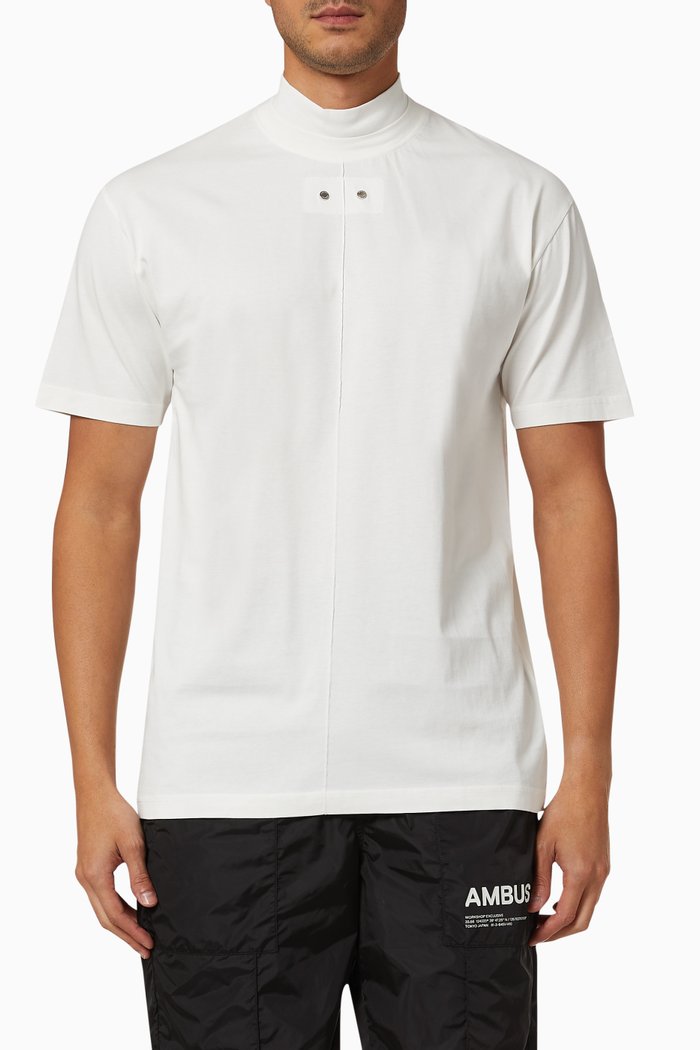

Rivet Collar T-shirt in Cotton, Neutral