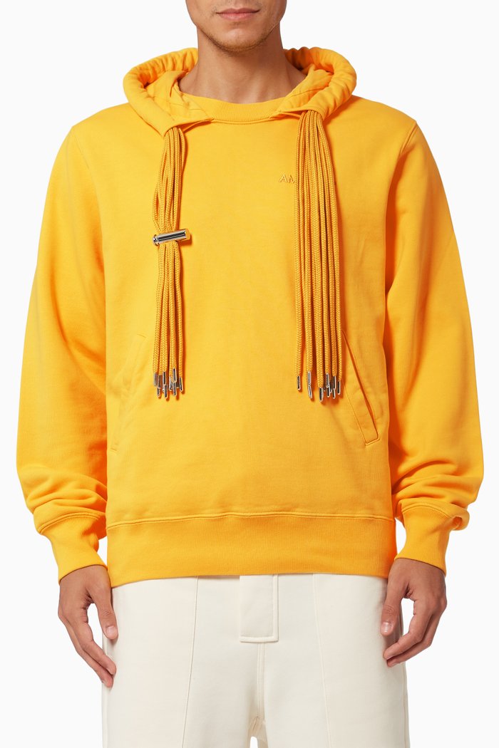

Multi-cord Hoodie in Cotton Jersey, Yellow