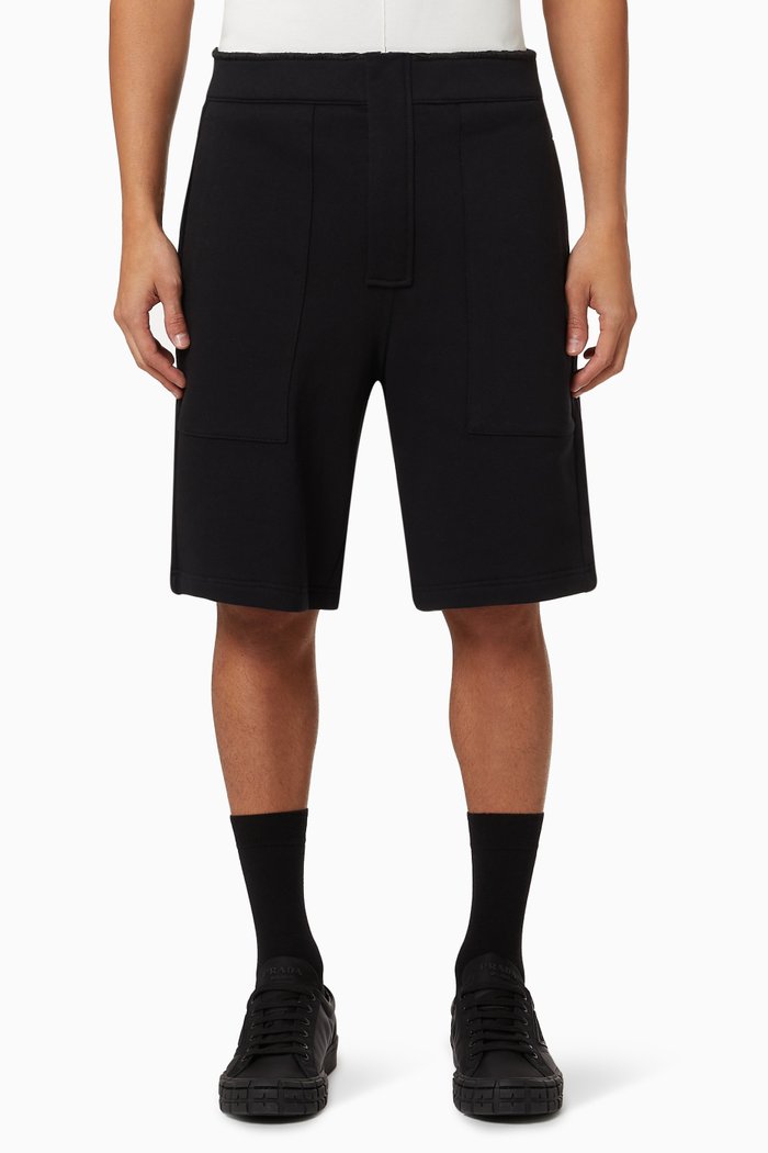 

Sweatshorts in Cotton Fleece, Black
