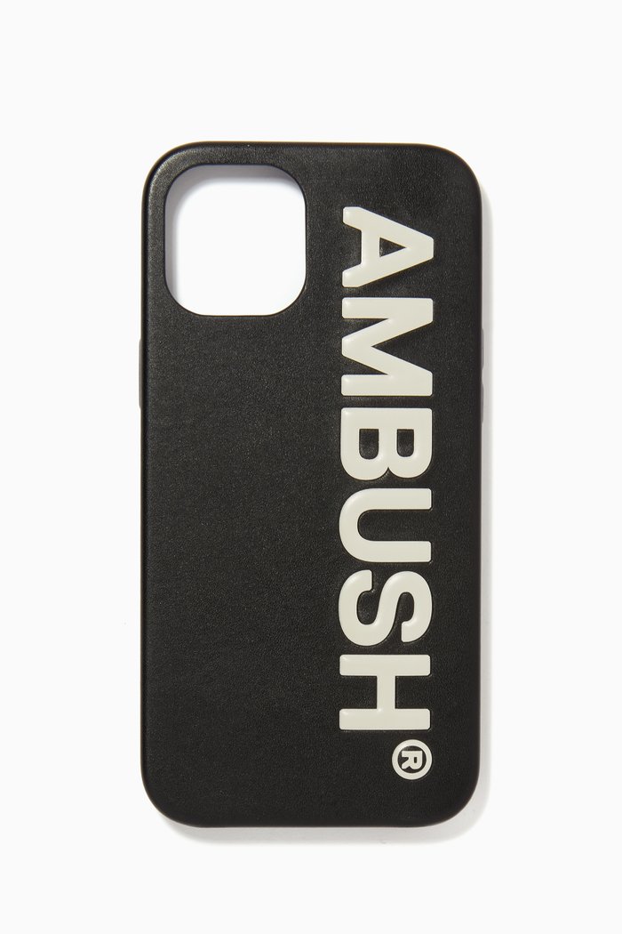 Maxi Logo iPhone 12 Pro Case, Black