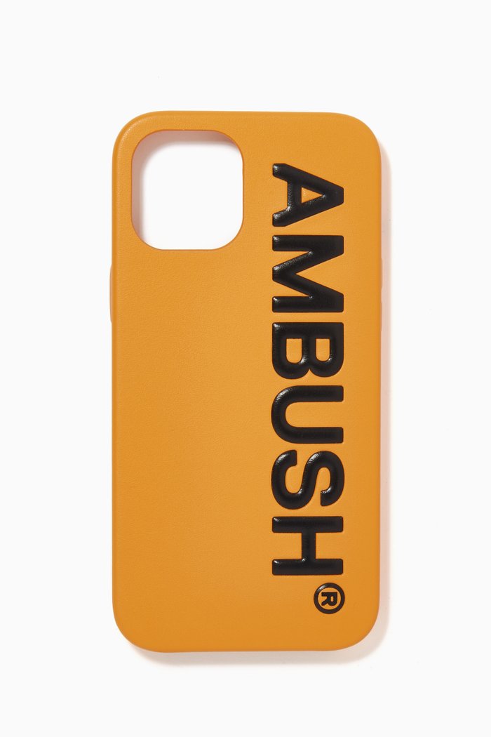 Maxi Logo iPhone 12 Pro Max Case, Yellow