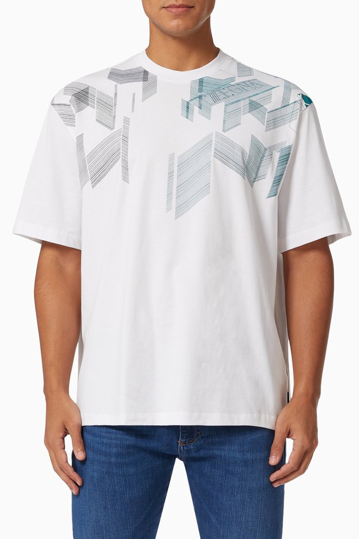 Oversized T-shirt in Cotton, White
